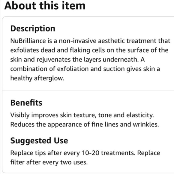 NEW NuBrilliance In-home Microdermabrasion machine. Sells on Amazon for $249! - Picture 10 of 13